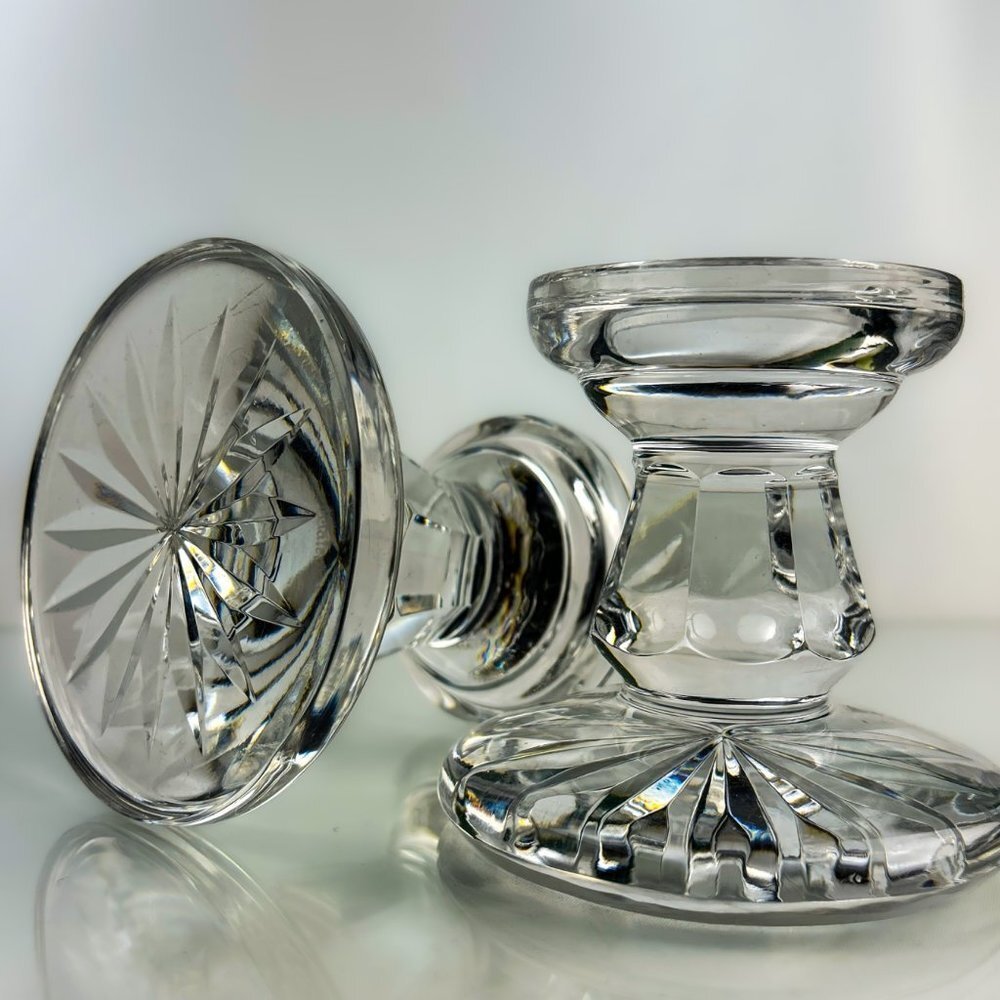 Waterford Crystal Candle Holders | Vintage Crystal Tea Light Holders | Beautiful - Picture 5 of 8